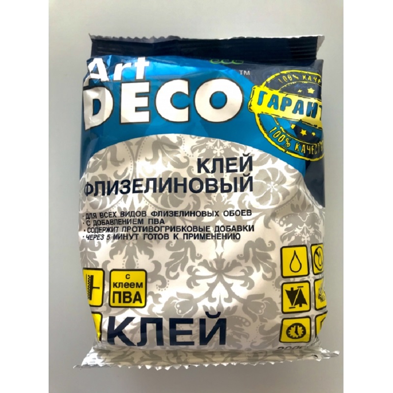 Клей обойный ART Deco Флизелиновый 200 гр. (30шт) **